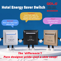 Interrupteur intelligent pour hôtel ABLE, économie d'énergie, max. 40A, plastique blanc, compatible avec toutes les cartes, 220V