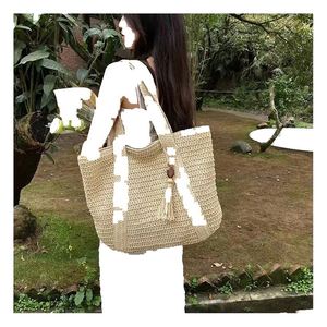 12-Zoll-Grobag-Garten Geflochtene Handtasche Faltkorb für Taschen Elefanten-Geldbörsen Mexiko Gewebte Tasche mit <span class=keywords><strong>Bommel</strong></span> - Product Image 1