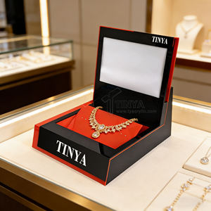 Présentoir de Comptoir Premium Tinya Personnalisable avec Logo pour Cartes de Jeu, Maquillage, Bijoux – Boîte de Présentation Réglable en Hauteur - Product Image 3