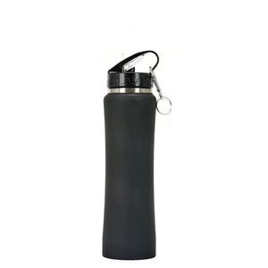 Bouteille d'eau sport isotherme réutilisable pour voyage, 600 ml 750 ml, en acier inoxydable 304, avec paille et porte-clés, conservation de la chaleur 6-12 heures - Product Image 6