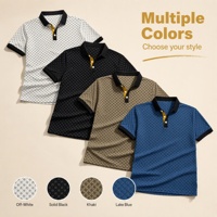 T-shirt personnalisé en maille épaisse 180g avec logo brodé, imprimé géométrique multicolore, col rond oversize et poche, style streetwear