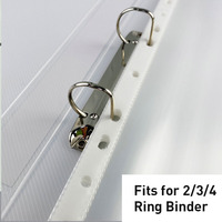 Foska Anti-éblouissement Finition Cristal Clair A4 FC Lettre Taille Taille Légale En Plastique Bureau Pages Protecteurs Manches Pour 11 Reliure À Anneaux