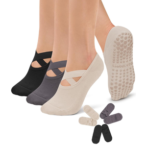 High Quality Custom Logo Anti-Slip Breathable 100% Cotton Thick Bottom Solid Color Yoga <b>Socks</b> for Children & Youth - Product Image 1