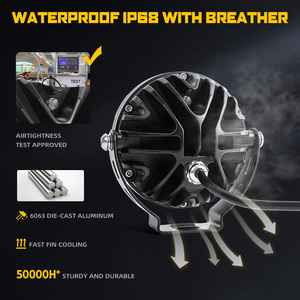 Feux antibrouillard pour moto, 4.5 pouces, multifonctions, rétro-éclairage ambre, câble de stroboscope pour <span class=keywords><strong>KTM</strong></span> 890 Adventure - Product Image 3