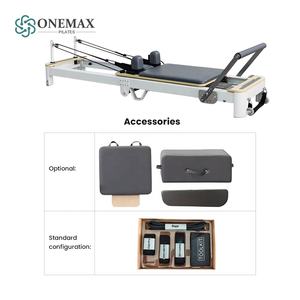 ONEMAX Reformer de Pilates pliable en aluminium de qualité supérieure, durable, avec 6 ressorts de résistance, fonctionnement silencieux, mousse haute densité - Product Image 4