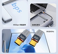 Nuevo Cable de Datos USB 3.1 4K FPC Ultra Corto de 2m, Carga Rápida de 10Gbps, 5A 100W, USB-A a Tipo C Macho-Hembra, Revestimiento de PVC con Blindaje Trenzado