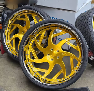 Jantes concaves RCSR pour roues <span class=keywords><strong>de</strong></span> 22, 24, 26, 28, 30 pouces, <span class=keywords><strong>centre</strong></span> chromé, 5x114.3, pour roues Chevrolet à 5 goujons avec enjoliveurs flottants - Product Image 6