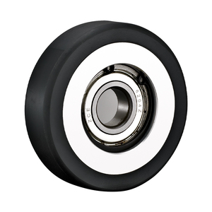 Tùy chỉnh thang cuốn Bước Con lăn 6204 2rs vòng bi Polyurethane hướng dẫn con lăn cao su băng tải ròng rọc ổ bánh xe AGV con lăn - Product Image 3