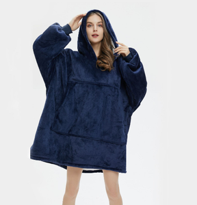 Cheap Low Moq Portable Wearable 80*120cm 800g Sweatshirt <strong>Blanket</strong> <strong>Oversize</strong> Fleece Sherpa <strong>Hoodie</strong> Men Women - Product Image 4
