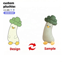 Coussin en peluche mignon en forme de légumes (carotte, aubergine, chou bok, champignon) – Oreiller décoratif Kawaii pour la voiture et la sieste