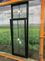 Ventana de aluminio de rotura térmica con diseño de rejilla de estilo francés, ventana de inclinación y giro de triple acristalamiento certificada NFRC para Villa