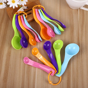 Measuring Spoon Set 5 Pieces Plastic Graduated Spoons For Baking Cooking Kitchen Use - Product Image 4
