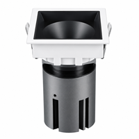 Plafonnier LED carré encastrable ENEC TUY UKCA UGR19 anti-éblouissement COB en fonte dimmable