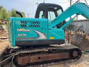 Excavadora Hidráulica Usada Kobelco SK75 Original de Japón en Venta, en Buenas Condiciones, a Bajo Precio, con Motor, Engranajes y Rodamientos - Product Image 5