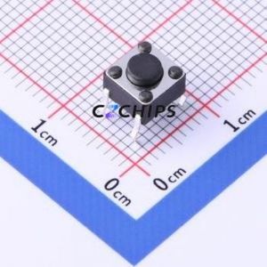 TSD001A04526A Tactile <b>Switch</b> Through hole Component (THT)-4P,6x6mm <b>Switch</b> Round Button 2.6N Through Hole 6mm - Product Image 1