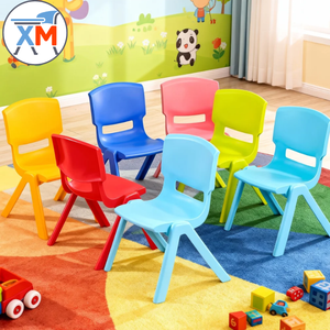 24cm hoge, kleurrijke, stapelbare, moderne kinderstoel van <span class=keywords><strong>plastic</strong></span> met <span class=keywords><strong>plastic</strong></span> frame voor gebruik op school, thuis, in de klas en kleuterschool. - Product Image 1