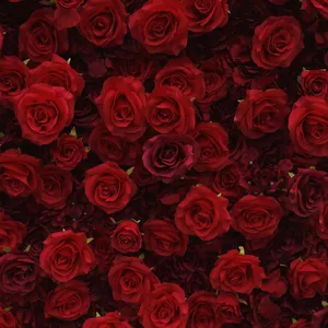 RSH Hochzeit Hintergrund Dekoration künstliche Seide Rose Blume Panel rollen 5d rote Rose Blume Wand