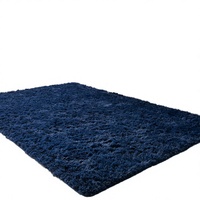 Tapis shaggy à poils longs en microfibre unie blanc crème, antidérapant, pour salon, chambre, dortoir, bureau à domicile, décoration 160*200cm