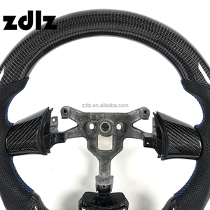 Volant de direction personnalisé en cuir perforé et fibre de carbone pour <span class=keywords><strong>Chevrolet</strong></span> Corvette C6 ZR1 <span class=keywords><strong>ZL1</strong></span> 2004 2005 2006 2007 - Product Image 4