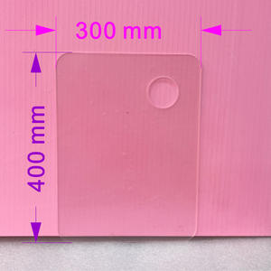 Transparante kunststof rechthoekige aquarel-, gouache- en acrylverfplank, kinderverfpalette - Product Image 5