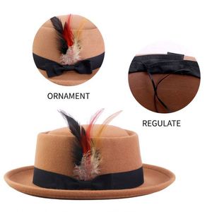 Chapeau de cérémonie pour femme en mélange de laine de haute qualité, à large bord, pour soirées et événements formels, toutes saisons, vente en gros - Product Image 4