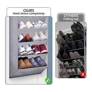 Door <b>Shoe</b> Rack with Deep Pockets for 12 Pairs of <b>Shoe</b> Organizer Over the Door Hanger for Dorm Narrow Door <b>Shoe</b> Storage - Product Image 6