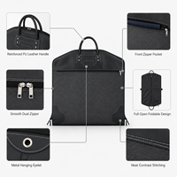 Sac de Voyage Pliable pour Hommes en Nylon Oxford et Cuir PU, avec Poignée et Poche Frontale Entièrement Ouverte, Taille Personnalisée, Vente en Gros Mondiale