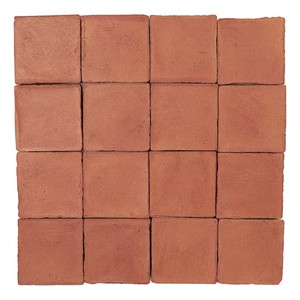 Piastrelle in Ceramica Chroma Corail 10x10, Piastrelle Rosse in Terracotta per Pavimenti e Pareti - Product Image 1