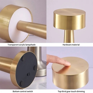Lampe de table LED sans fil <span class=keywords><strong>Poldina</strong></span> Mini <span class=keywords><strong>Pro</strong></span> à capteur tactile pour restaurant, hôtel, maison - Product Image 2