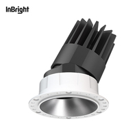 Trimless Encastré Grill Spot Lumière LED Spot 8W 18W 25W Downlights IP65 LED Plafond Vers Le Bas Lumière