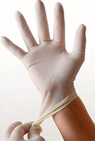 Gants d'examen en latex sans poudre, gants en latex non chirurgicaux, gants en latex jetables, gants en latex industriels