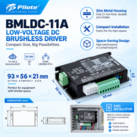 Contrôleur de moteur CC sans balais industriel 24V 7A sans capteur à effet Hall avec protections multiples et Modbus RTU