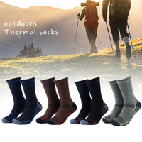 Prix usine personnalisé épais hiver randonnée en plein air chaussettes unisexe vêtements de ski hommes chaussettes en laine mérinos
