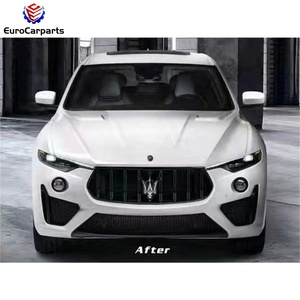 Kit de carrocería para Maserati <span class=keywords><strong>Levante</strong></span> <span class=keywords><strong>2021</strong></span> año de actualización a estilo Trofeo parachoques de coche luces sobre guardabarros accesorios de coche piezas de ajuste - Product Image 4