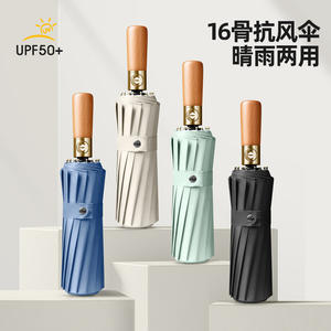 Sombrilla de Lujo Extra Grande con Diseño Moderno de Elefante, Totalmente Automática, de Madera Maciza Engrosada, Regalo de Negocios, Tubo de Hierro - Product Image 3