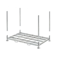 Étagère modulaire en acier doux Q235 galvanisé à chaud, marque TER, capacité 2000 kg, M2-2.0T, équipement de stockage facile à empiler pour palettes