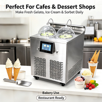 Machine à glaces et sorbets verticale professionnelle QDMECH avec temps de production réglable pour la préparation de desserts