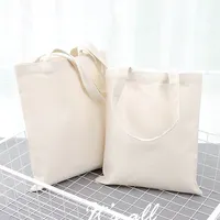 空白のカスタムプリントホワイト折りたたみ式トートキャンバスコットンショッピングバッグオーガニックコットン再利用可能なコットンバッグ