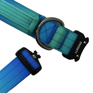 Customizable Classic Luxury Nylon <b>Dog</b> <b>Collar</b> with Quick Release Buckle Padded Comfort Metal D-Ring & Personalized Logo Option - Product Image 3