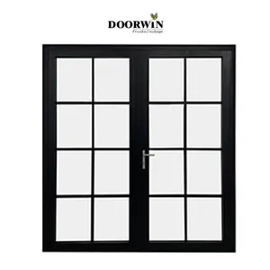 Modern Contemporary Customized Double Glazed Powder Coating Aluminium Ultra Narrow Frame Door And Windows