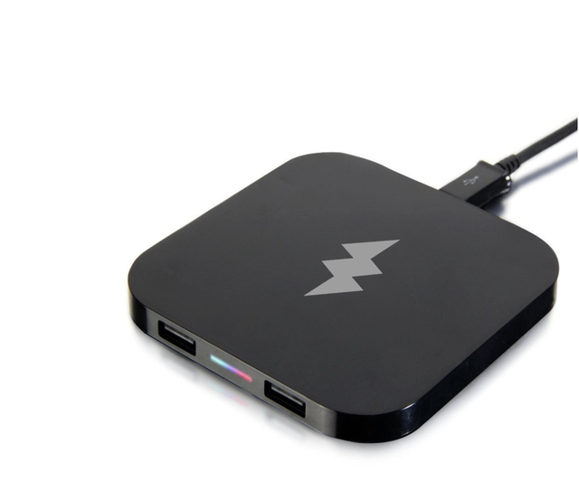 Factory Wholesale Universal Wireless Charger Pad Android Devices Earphone 3-in-1 Fireproof Portable 15W Dual USB 5V/2A QC3.0 OTP