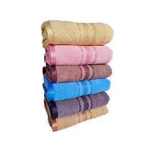 Eco Friendly 100% Cotton Dobby Border <b>Towels</b> Hand <b>Face</b> and Bath <b>Towels</b> Soft Breathable Fabric Quick Dry <b>Towels</b> for Hotel Home - Product Image 1