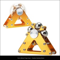 Fidget Spinner Roue de Ferris Créatif, Ornement de Bureau, Jouet Anti-Stress, Gyroscope Métallique EDC, Gadget de Décompression, Cadeau, Modèle Chine MTL89