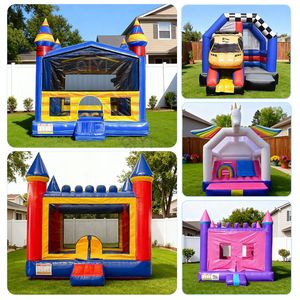 Château gonflable commercial pour enfants, idéal pour les fêtes de filles, avec thème crème glacée - Product Image 5