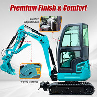 Expédition mondiale, mini-excavatrice de 3,5 tonnes, moteur Kubota CE Euro 5, petite pelleuse, excavatrices robustes pour travaux de terrassement