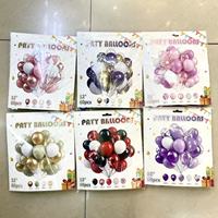 Ensemble de 60 ballons décoratifs pour fête d'anniversaire, ballons Joyeux Anniversaire, couleurs assorties, latex, décoration multi-occasions