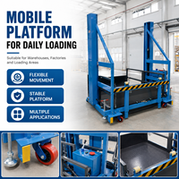Plateforme élévatrice mobile pour conteneurs de 2 et 3 tonnes, plateforme de chargement et de déchargement, table élévatrice