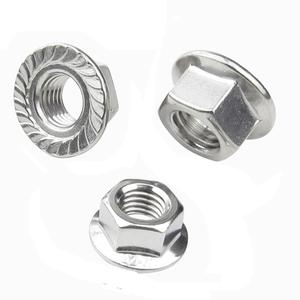 Dadi a Flangia Senza Dentatura Inferiore (Lisci) M3 - M16 DIN 6923 ISO 4161 in Acciaio Inox A2, Dadi Esagonali con Flangia - Product Image 3