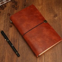 B5 A6 disponible cahiers en cuir d'affaires journal blanc doublé imprimé à feuilles mobiles 6 planificateur de reliure à anneaux pour les cadeaux de Journal
