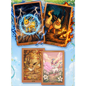Cartes Métalliques Pokémon Rares Boîte Mystère Jeu de Cartes à Collectionner Personnalisées pour Enfants Art Fan Art Jeu de Société Fournitures Scolaires Pokémon - Product Image 3